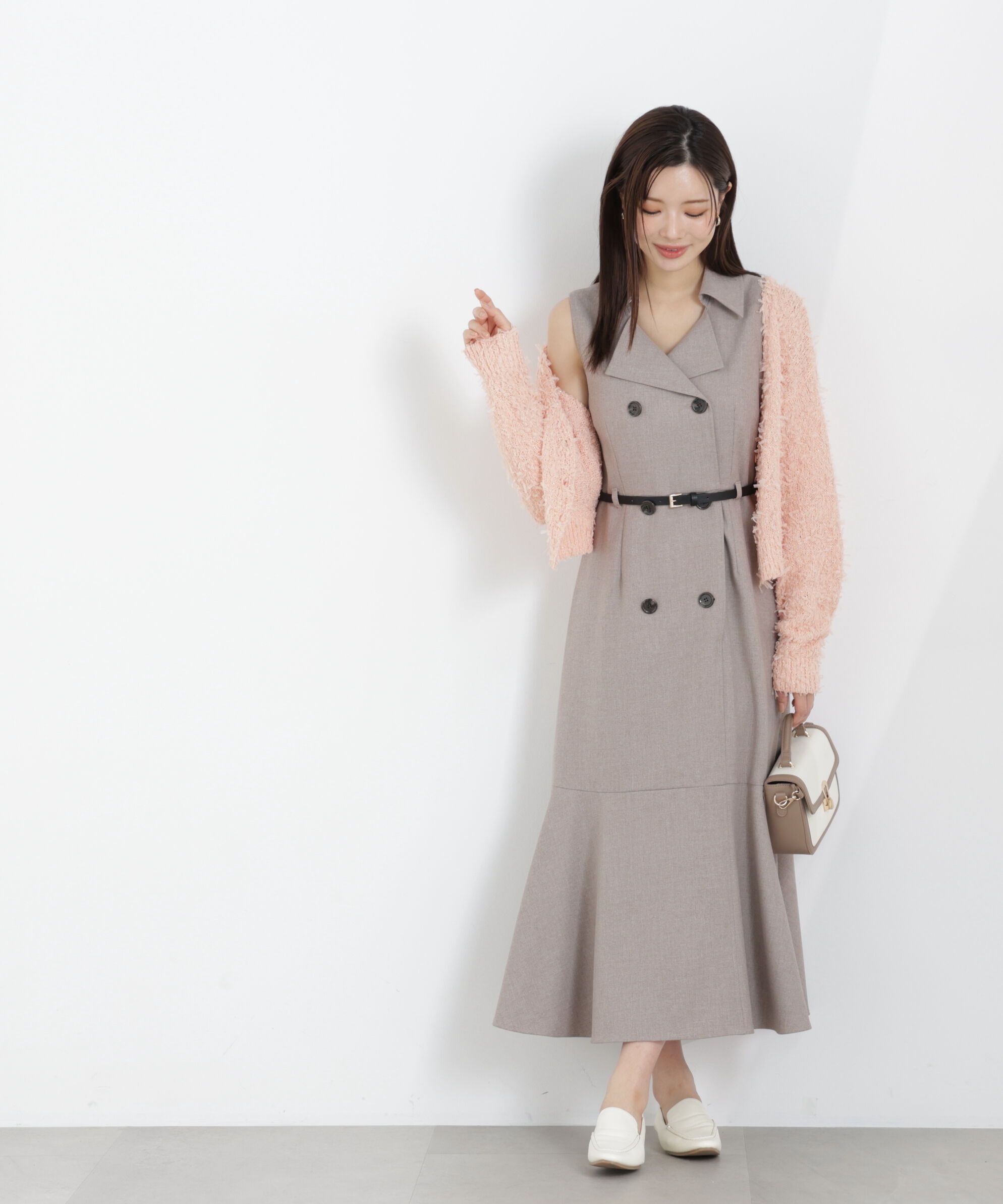 PROPORTION BODY DRESSING「トレンチジャンスカワンピース　26SS」|ワンピース|ベージュ