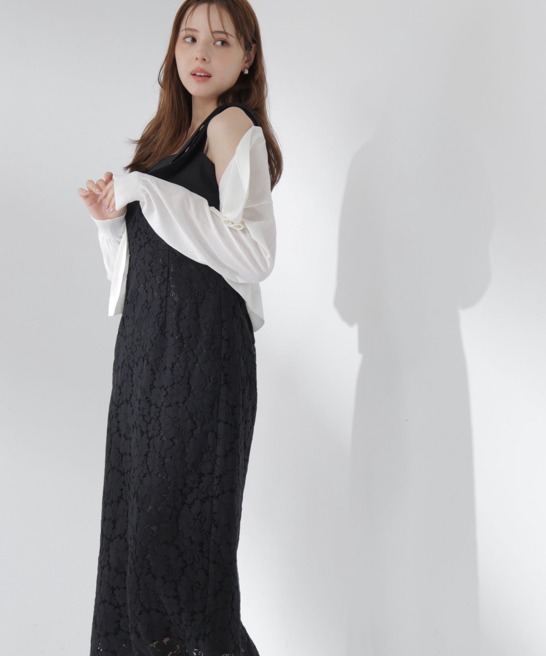 PROPORTION BODY DRESSING「リボン付きレースワンピース」|ワンピース|