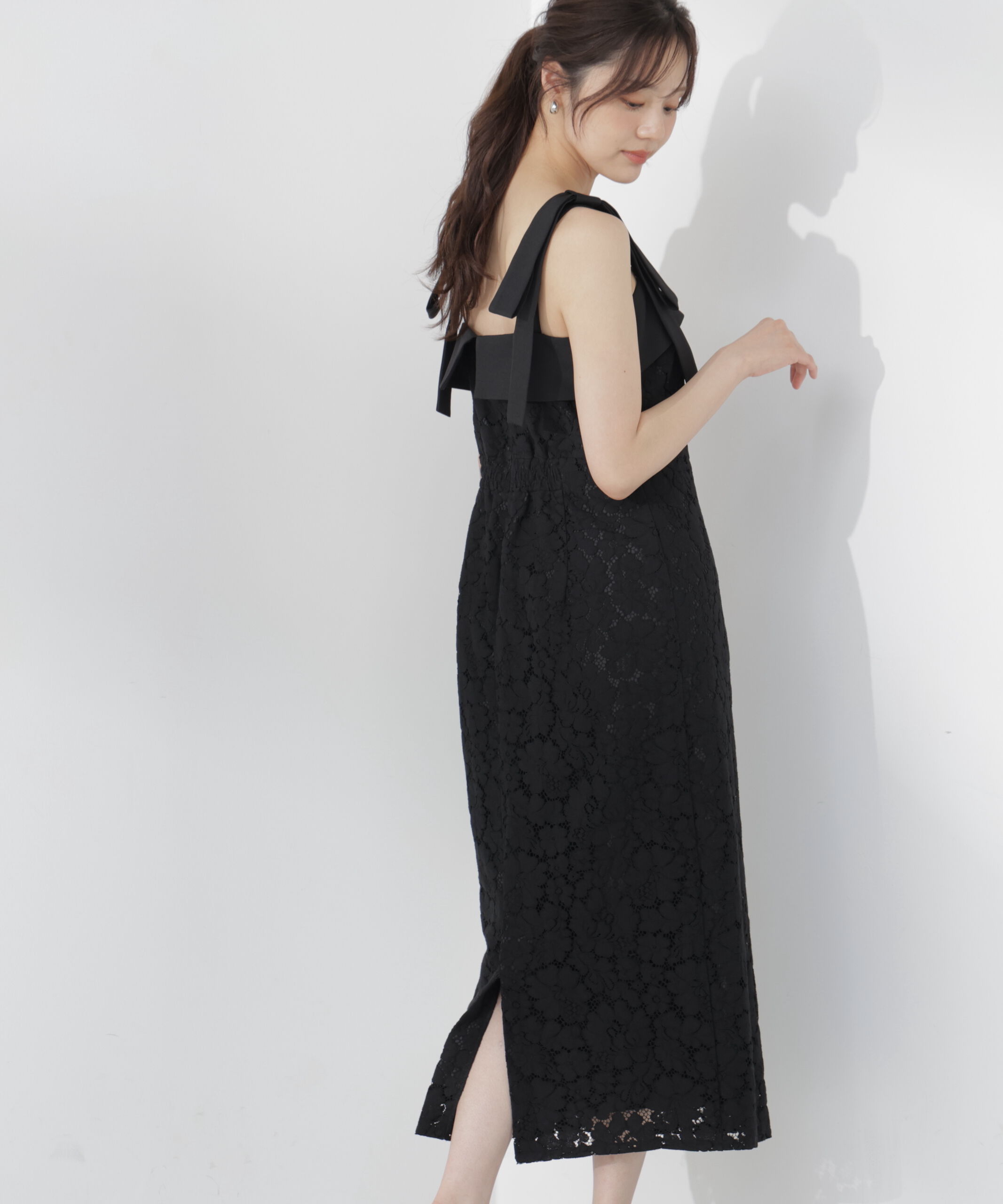 PROPORTION BODY DRESSING「リボン付きレースワンピース」|ワンピース|