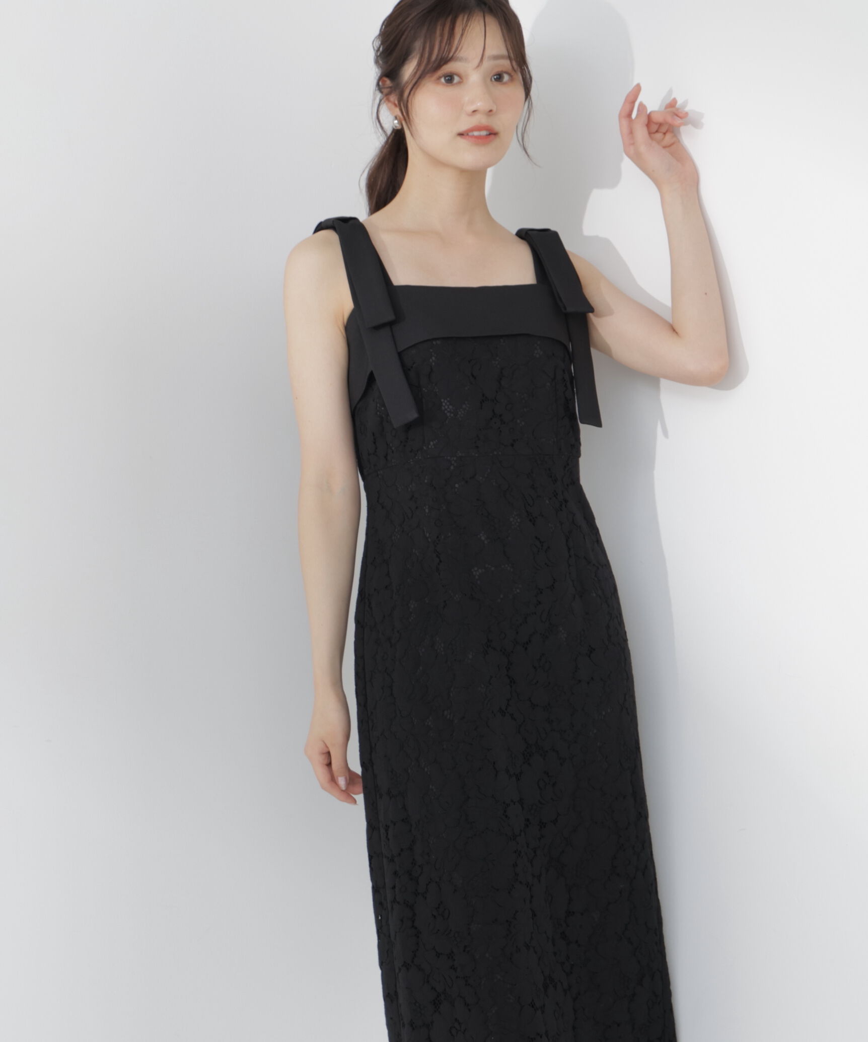 PROPORTION BODY DRESSING「リボン付きレースワンピース」|ワンピース|