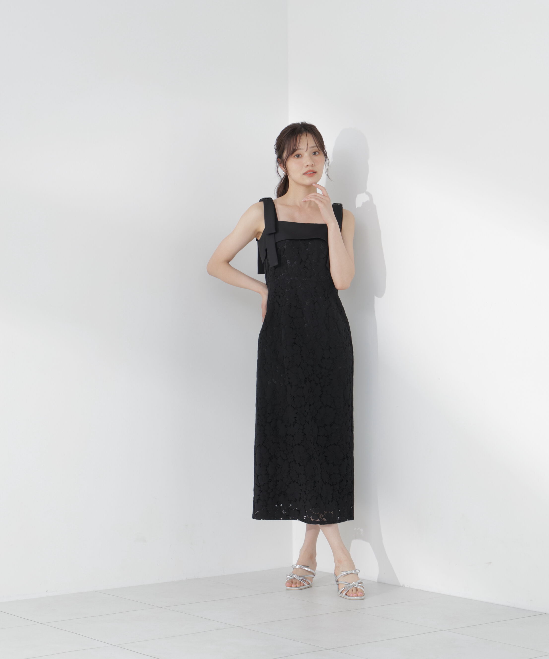PROPORTION BODY DRESSING「リボン付きレースワンピース」|ワンピース|