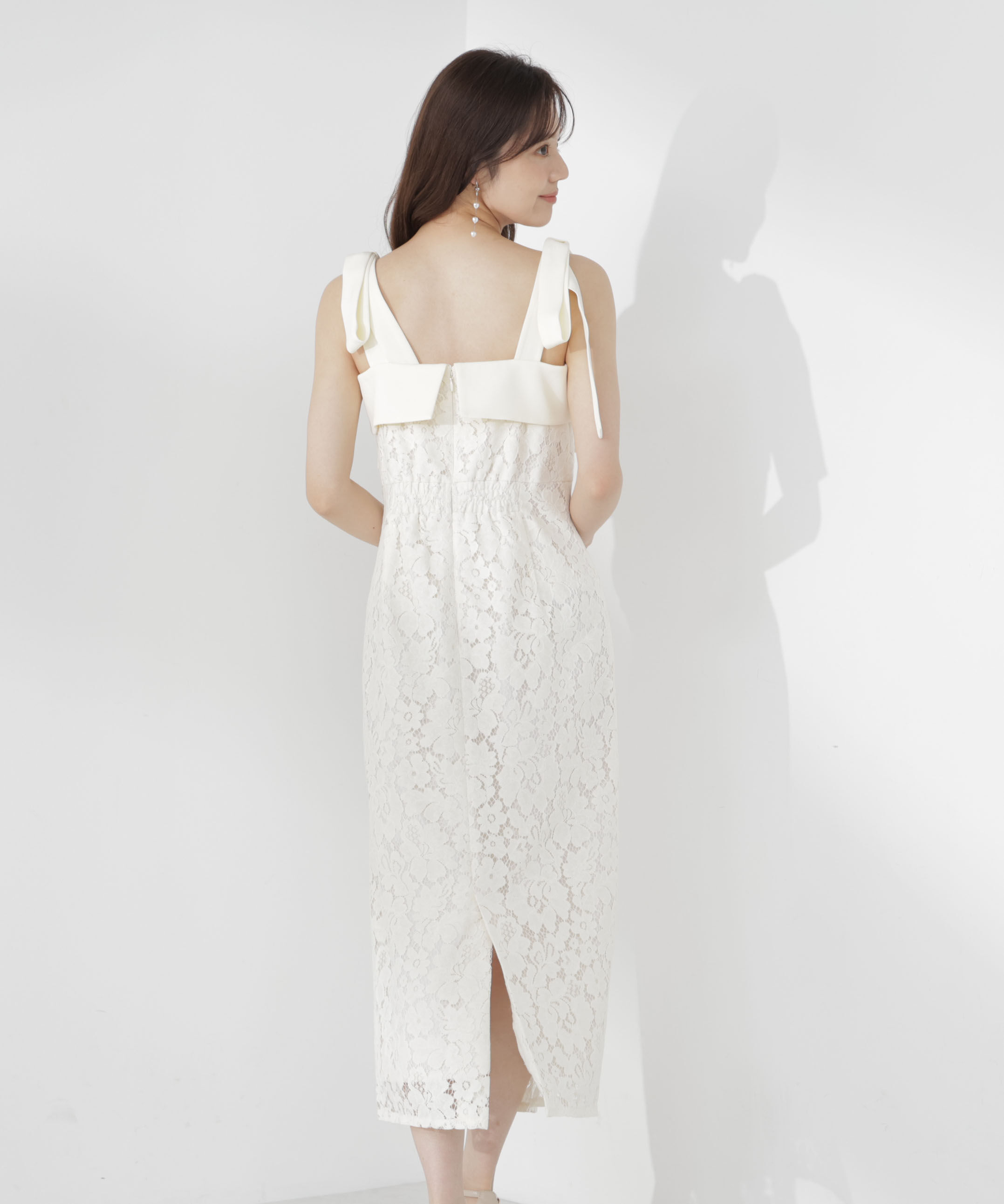 PROPORTION BODY DRESSING「リボン付きレースワンピース」|ワンピース|