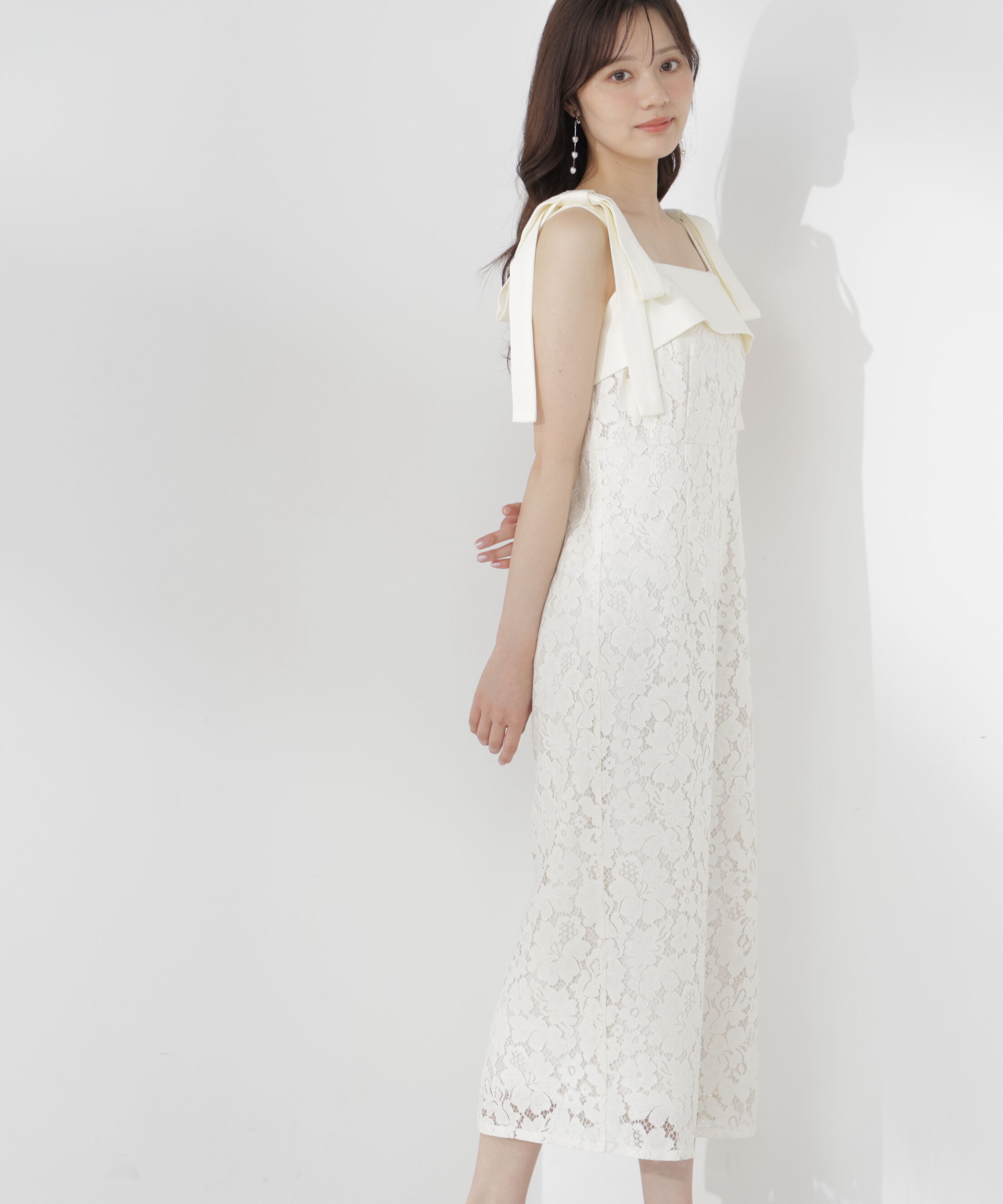 PROPORTION BODY DRESSING「リボン付きレースワンピース」|ワンピース|