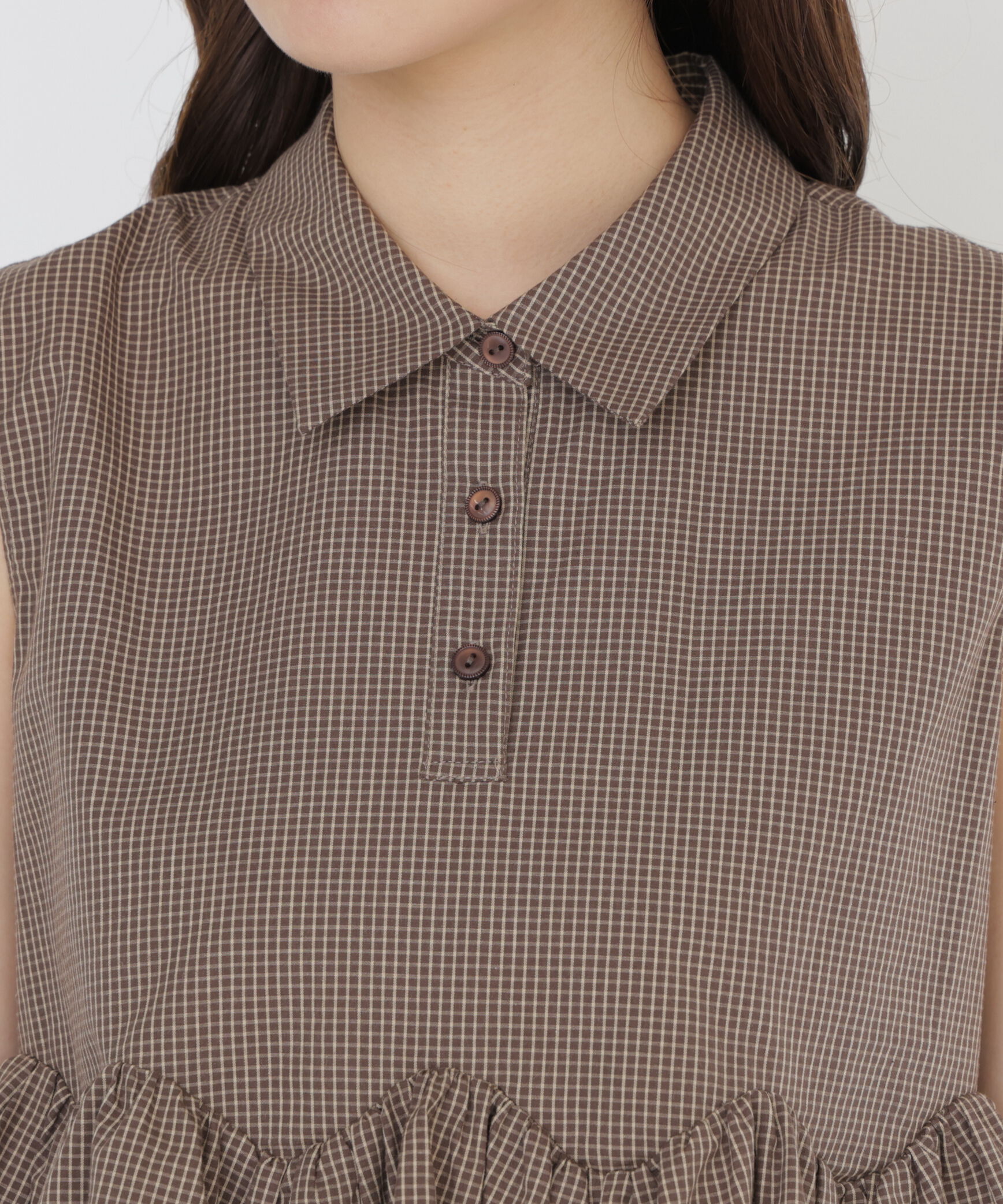 PROPORTION BODY DRESSING「＜a/mie＞フリルヘムブラウス」|シャツ・ブラウス|