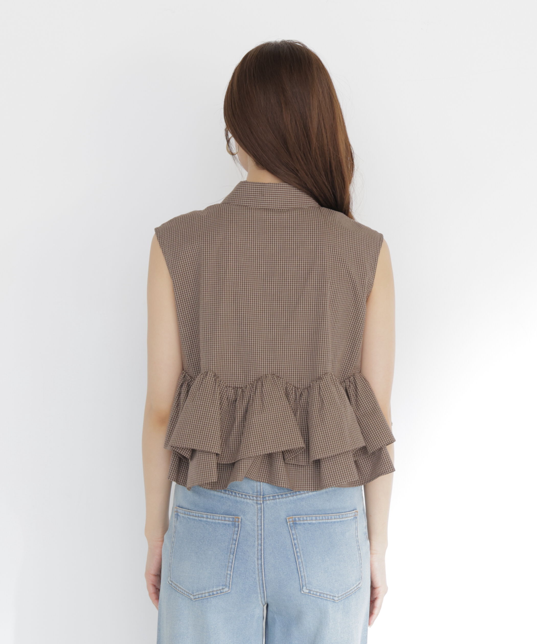 PROPORTION BODY DRESSING「＜a/mie＞フリルヘムブラウス」|シャツ・ブラウス|