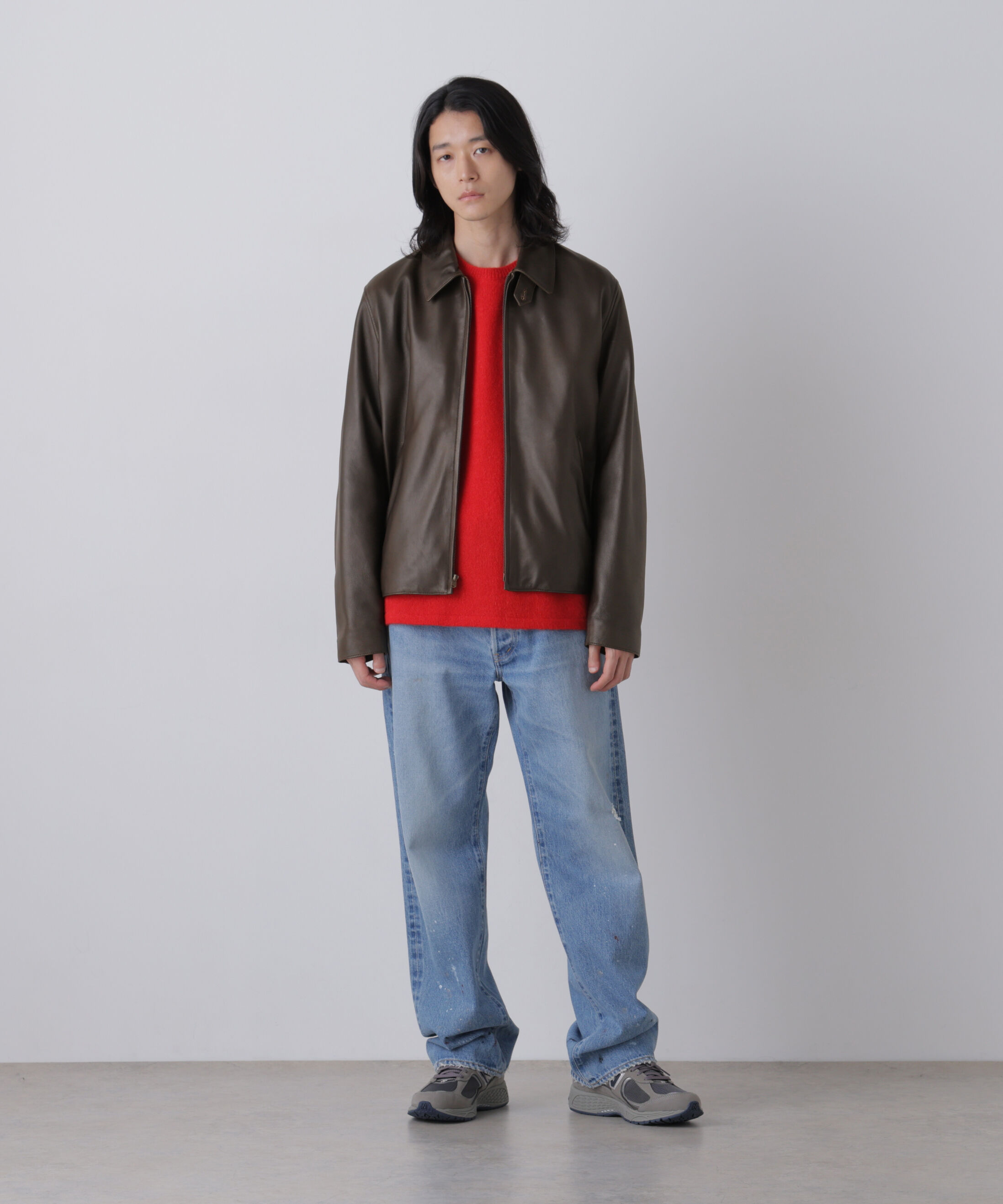 YLEVE 「YLEVE / SHEEP AVIATOR LEATHER JACKET」|ブルゾン・スタジャン|