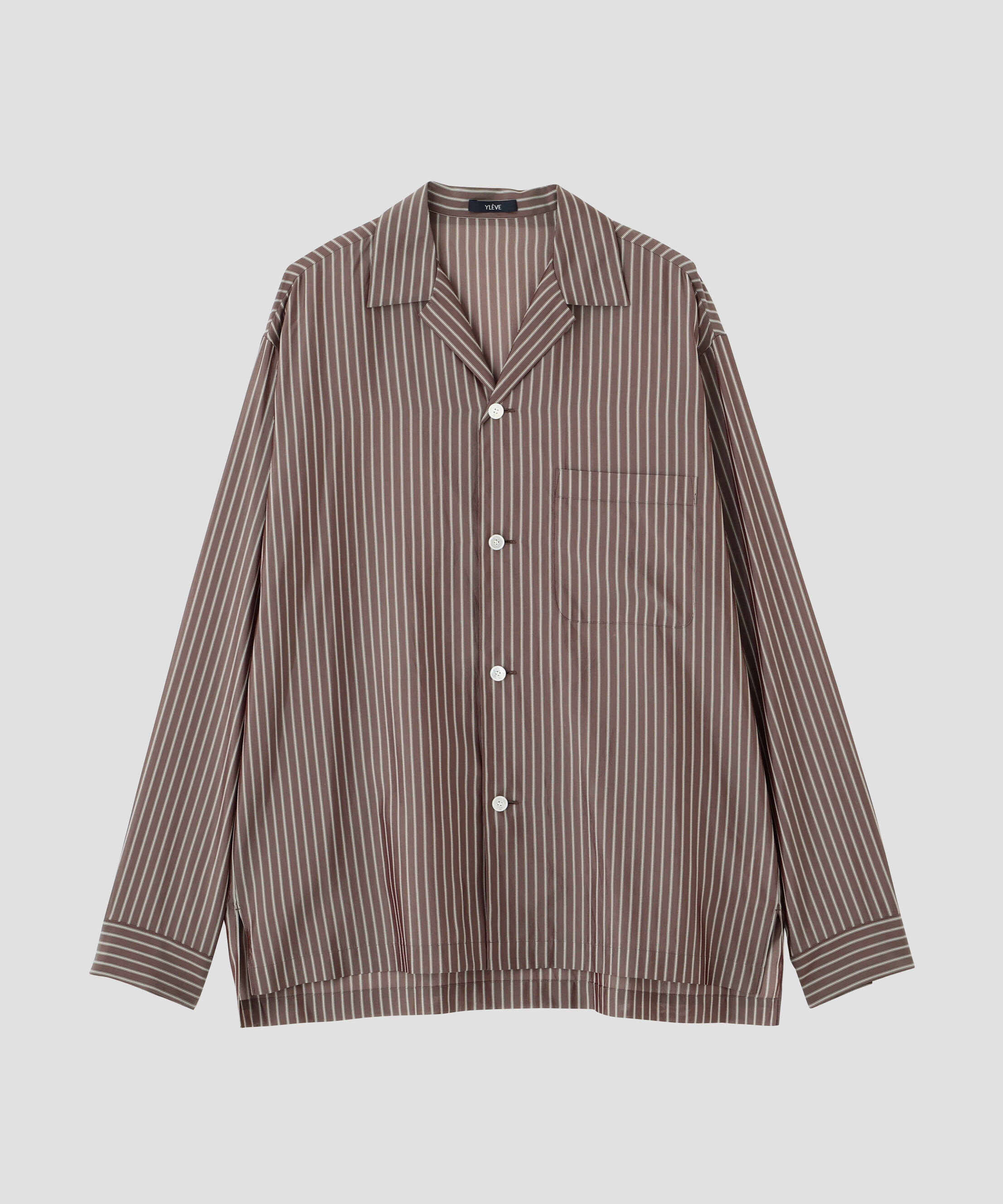 YLEVE 「YLEVE / ACETATE CUPRO STRIPE PJ SHIRT」|シャツ・ブラウス|
