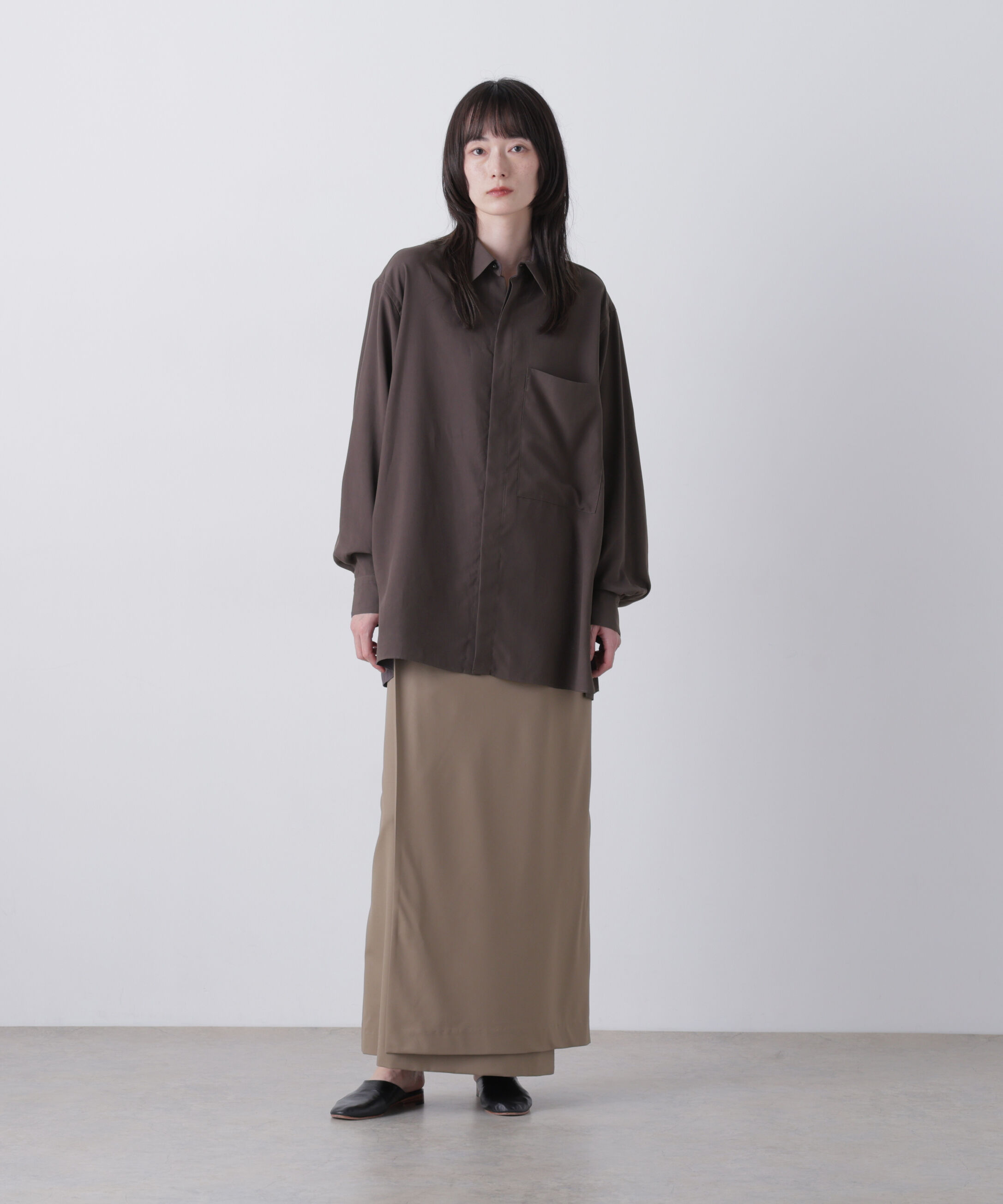YLEVE 「YLEVE / LYOCELL BROADCLOTH BLOUSE」|シャツ・ブラウス|