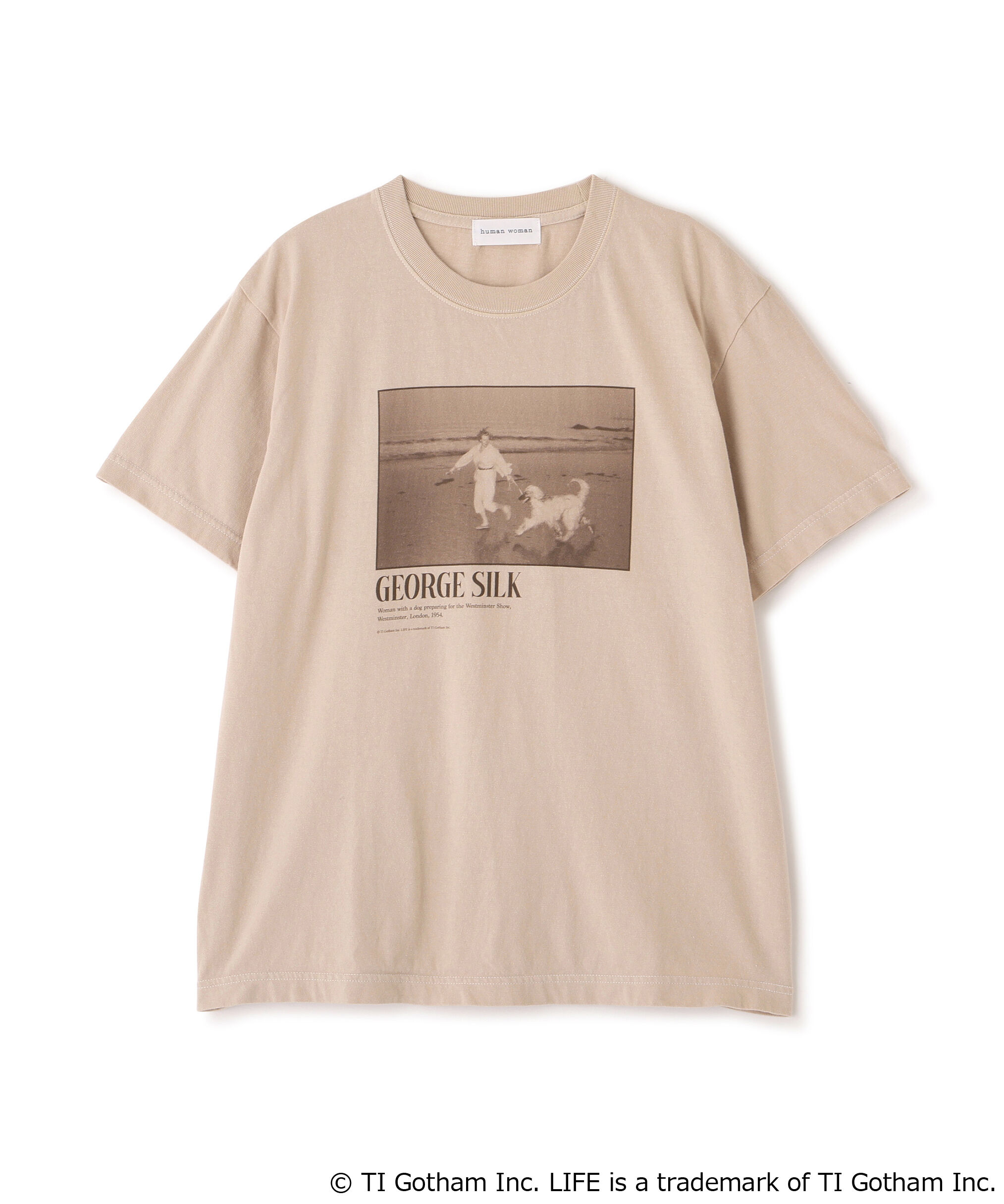  「ＬＩＦＥコラボフォトＴシャツ　ドッグ」|Tシャツ・カットソー|