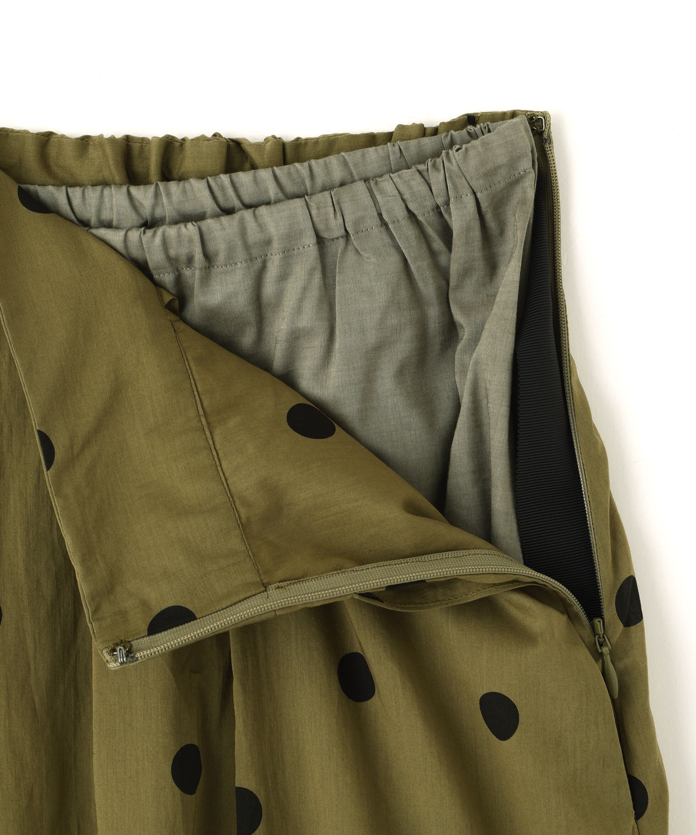  「POLKA DOT COTTON POPLIN SKIRT」|スカート|