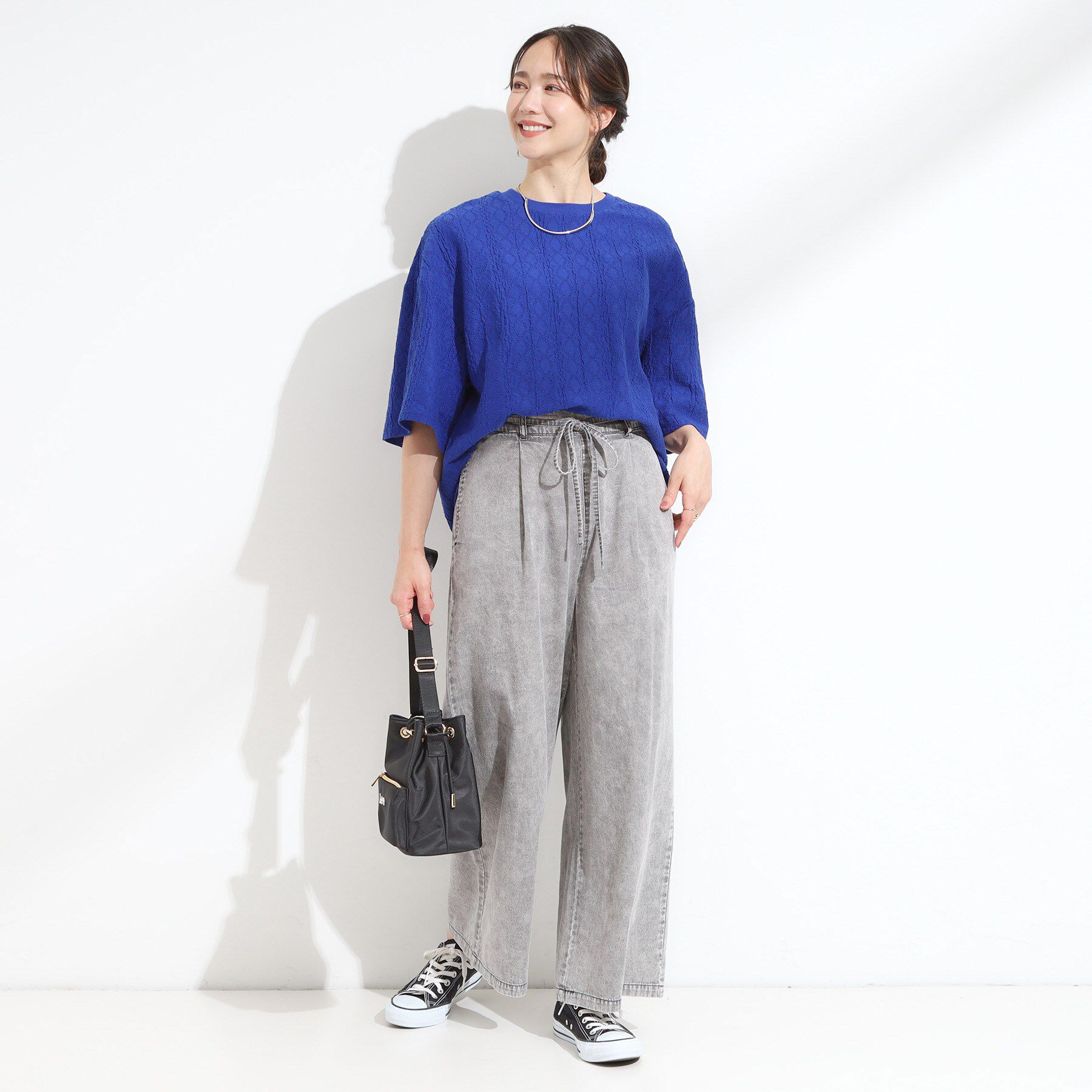 SHOO･LA･RUE「【5分袖】大人の魅力を惹きたてる レースカットソー」|Tシャツ・カットソー|