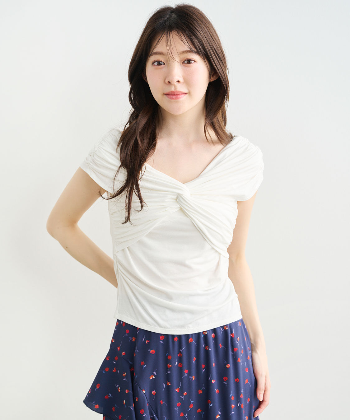 COCO DEAL「ギャザーツイストトップス」|Tシャツ・カットソー|