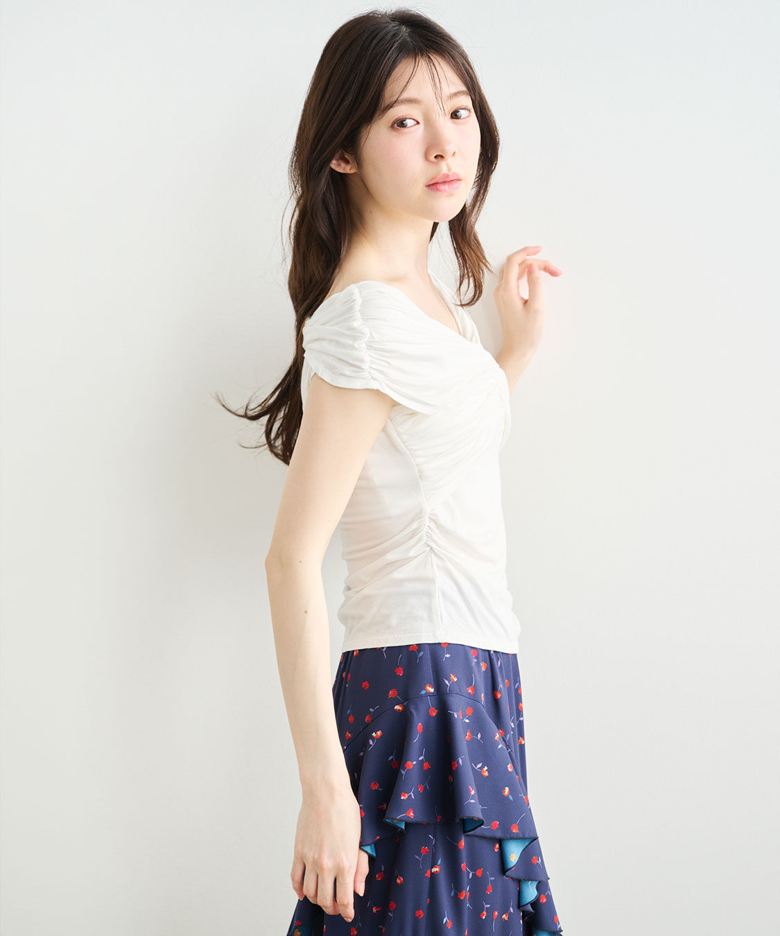 COCO DEAL「ギャザーツイストトップス」|Tシャツ・カットソー|