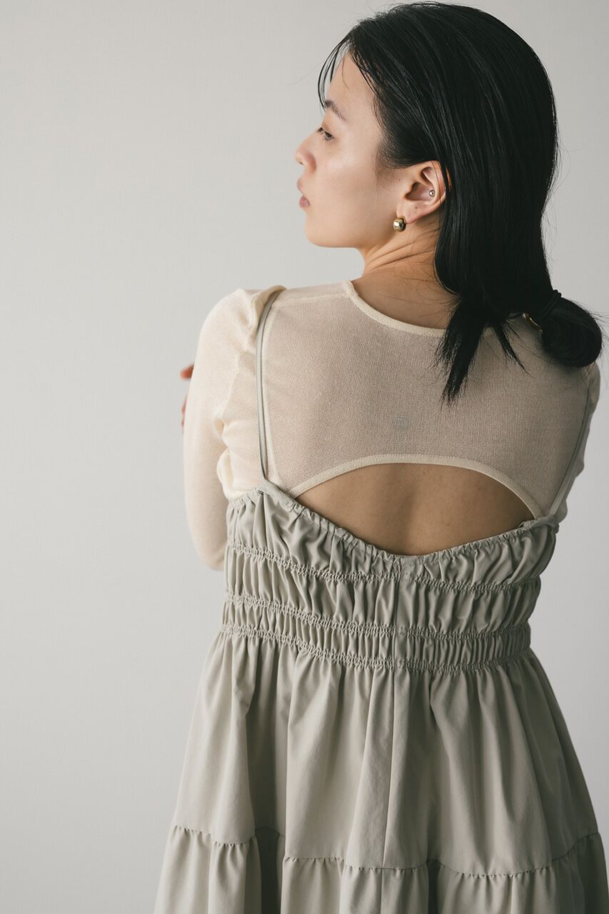STYLEMIXER「シャーリングバルーンキャミワンピース」|ワンピース|