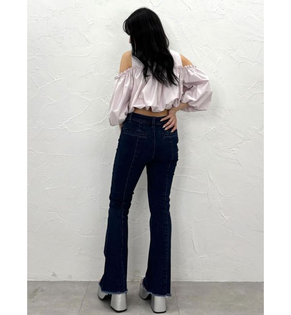 CALNAMUR「スタイルアップフレアデニムパンツ」|その他|