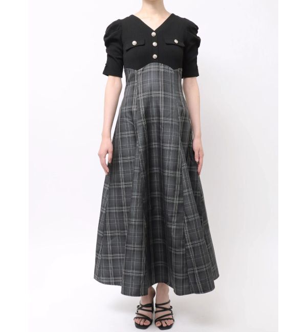 dazzlin「フロントボタンコルセットワンピース」|ワンピース|