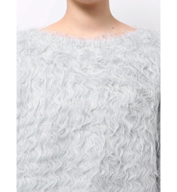 MERCURYDUO「【OUNNOUN】ロングシャギー2WAYオーバーサイズニット」|ニット・セーター|