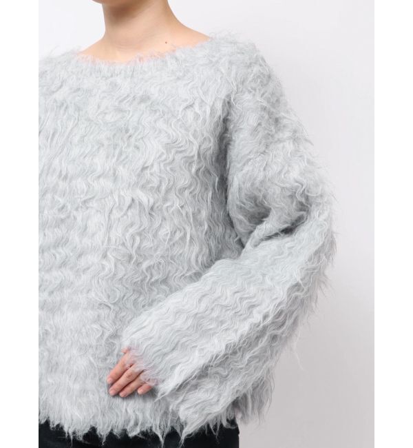 MERCURYDUO「【OUNNOUN】ロングシャギー2WAYオーバーサイズニット」|ニット・セーター|