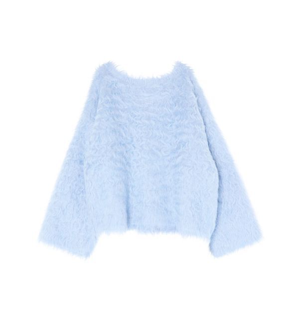 MERCURYDUO「【OUNNOUN】ロングシャギー2WAYオーバーサイズニット」|ニット・セーター|