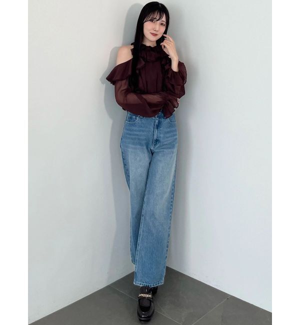MERCURYDUO「ラッフルチュニックフレアショーツセットアップ」|ワンピース|
