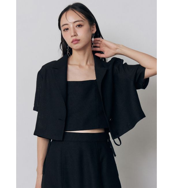 MURUA「メッシュショートシャツジャケット【セットアップ着用可】」|テーラードジャケット|