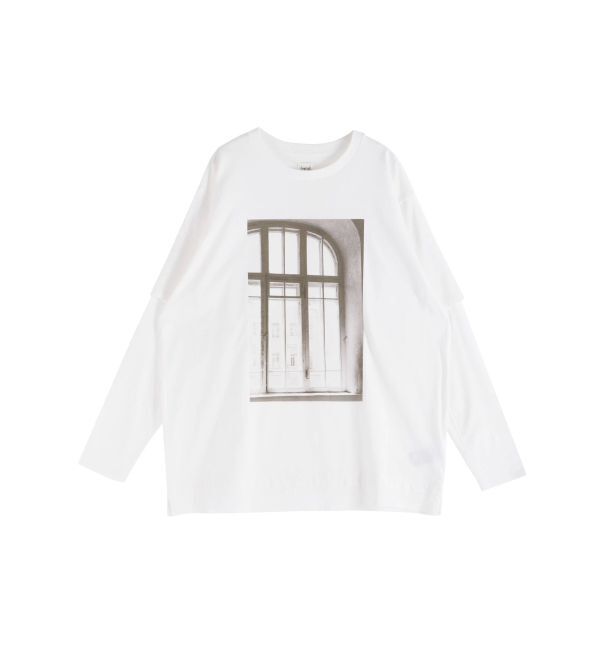 Ungrid「フォトプリントレイヤードロングスリーブTee」|Tシャツ・カットソー|