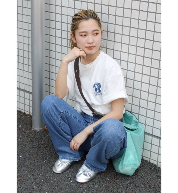 Ungrid「ドッグプリントロゴTee」|Tシャツ・カットソー|