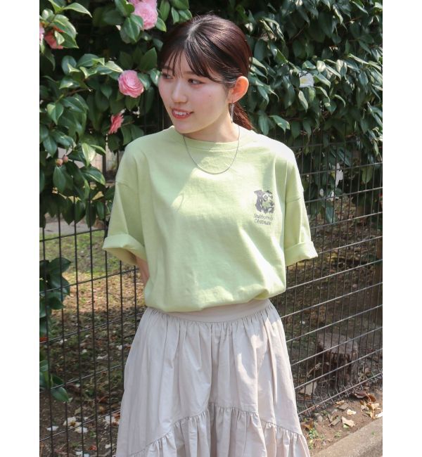 Ungrid「ドッグプリントロゴTee」|Tシャツ・カットソー|ピスタチオ