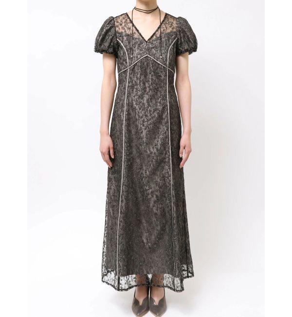 LAGUNAMOON「LADYスモールフラワーレースワンピース」|ドレス|