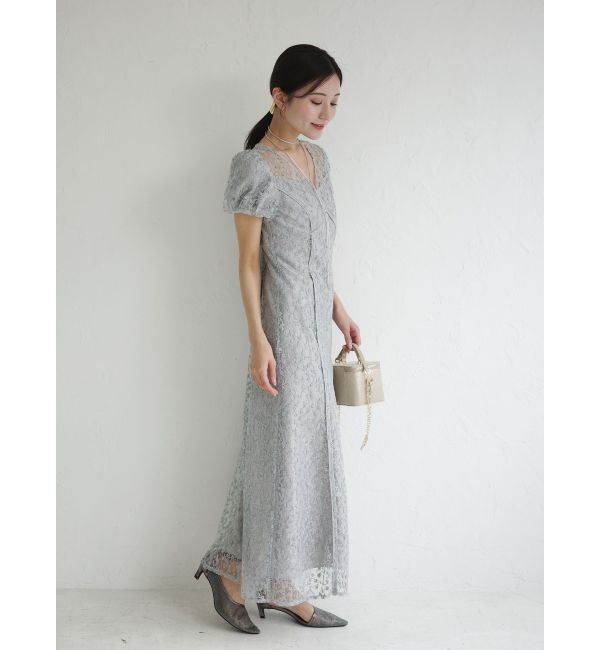 LAGUNAMOON「LADYスモールフラワーレースワンピース」|ドレス|
