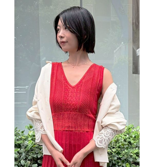 LAGUNAMOON「2WAYメッシュニットワンピース」|ワンピース|
