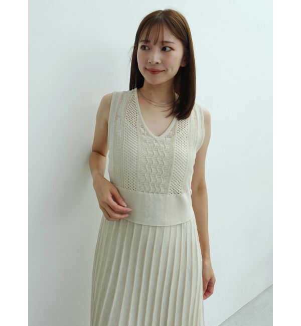LAGUNAMOON「2WAYメッシュニットワンピース」|ワンピース|