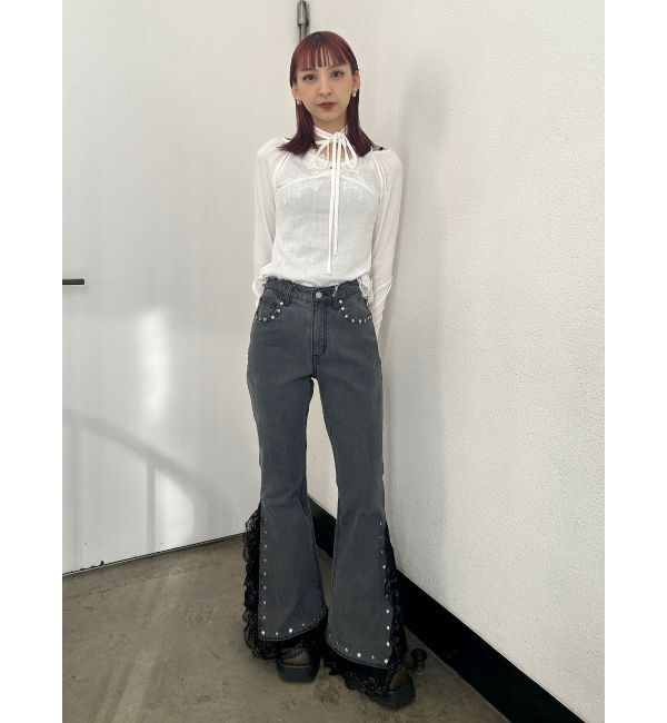 jouetie「レースドッキングカットトップス」|Tシャツ・カットソー|