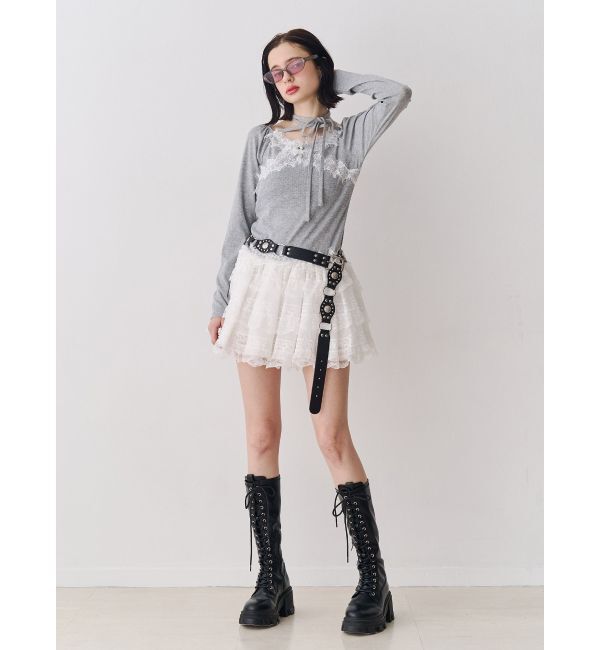 jouetie「レースドッキングカットトップス」|Tシャツ・カットソー|
