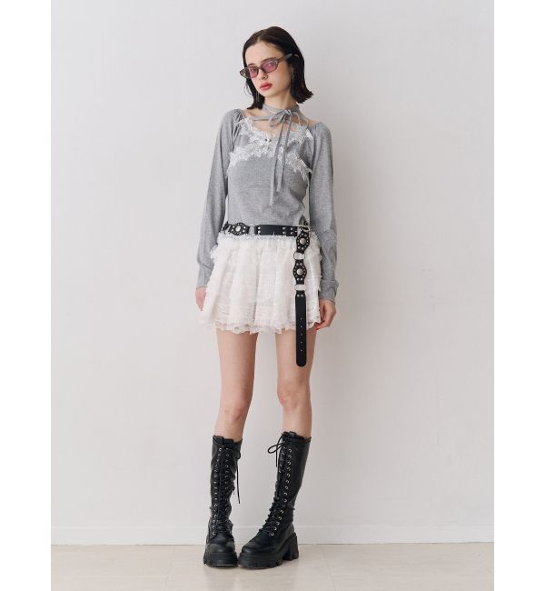 jouetie「レースドッキングカットトップス」|Tシャツ・カットソー|