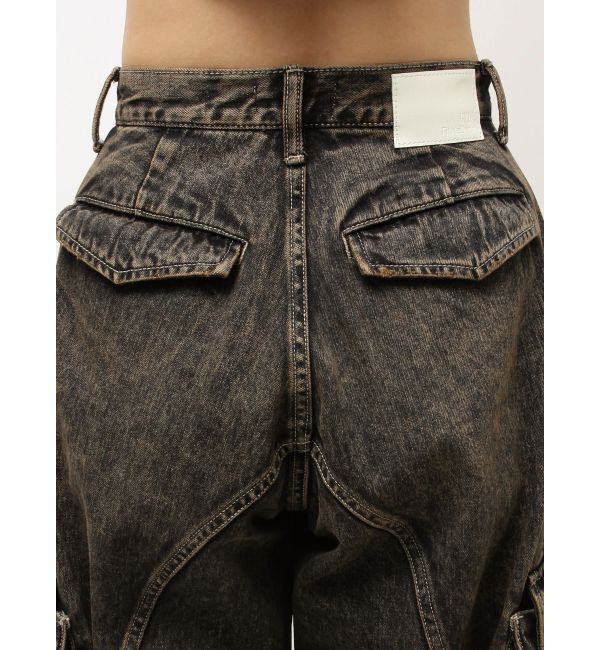 GYDA「ハイウエスト Urban Utility Wash Cargoデニムパンツ」|デニム|