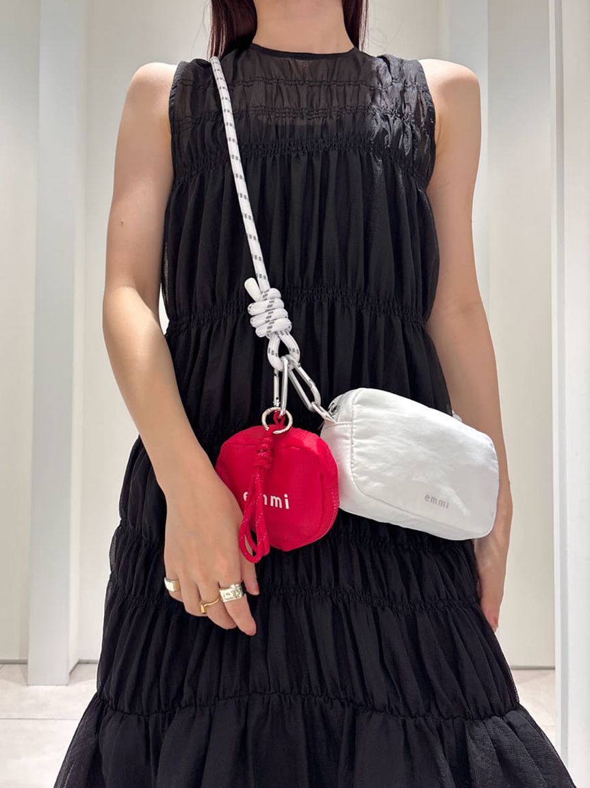 emmi atelier「シアーナイロンシャーリングワンピース【セットアップ対応】/ウォッシャブル」|ワンピース|