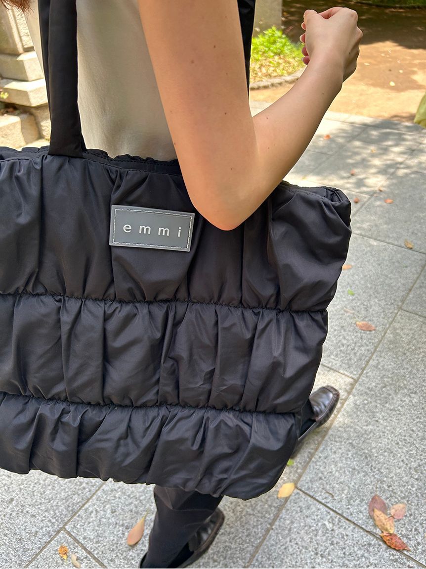 emmi atelier「【ONLINE限定】eco emmiロゴパデットトートバッグ」|トートバッグ|