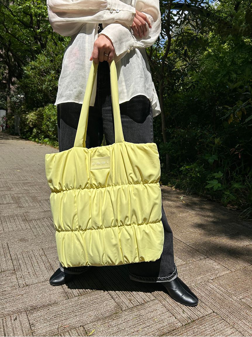 emmi atelier「【ONLINE限定】eco emmiロゴパデットトートバッグ」|トートバッグ|