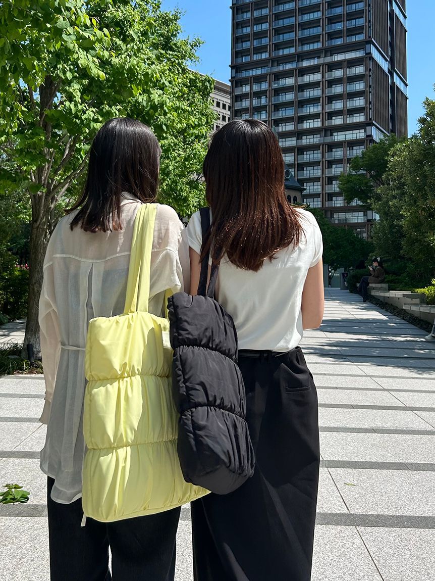 emmi atelier「【ONLINE限定】eco emmiロゴパデットトートバッグ」|トートバッグ|