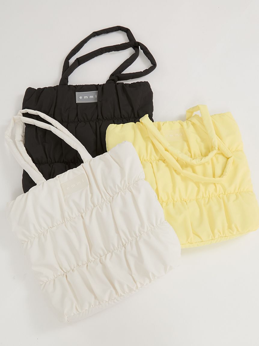 emmi atelier「【ONLINE限定】eco emmiロゴパデットトートバッグ」|トートバッグ|