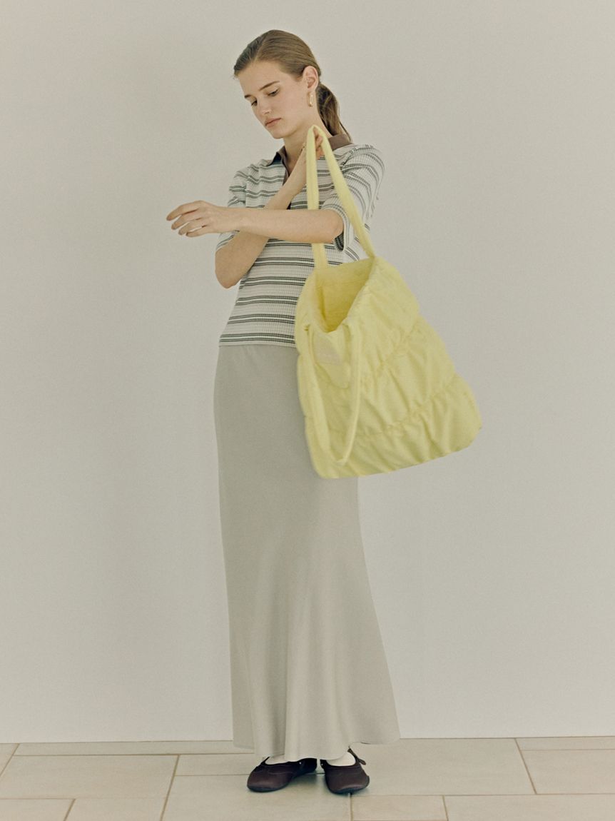 emmi atelier「【ONLINE限定】eco emmiロゴパデットトートバッグ」|トートバッグ|