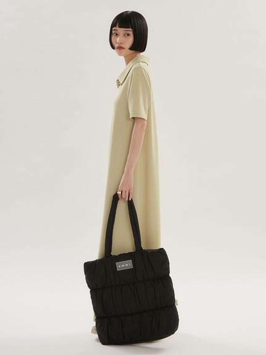 emmi atelier「【ONLINE限定】eco emmiロゴパデットトートバッグ」|トートバッグ|