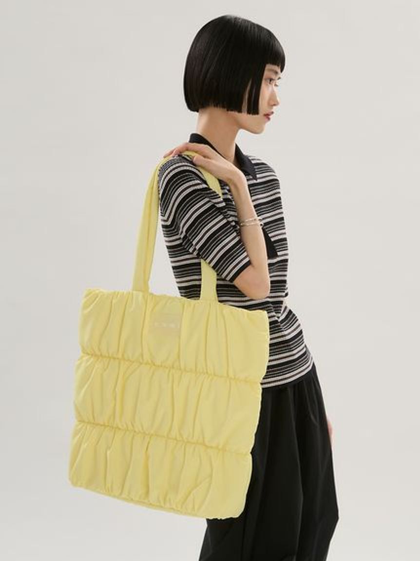 emmi atelier「【ONLINE限定】eco emmiロゴパデットトートバッグ」|トートバッグ|