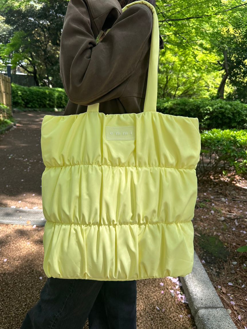 emmi atelier「【ONLINE限定】eco emmiロゴパデットトートバッグ」|トートバッグ|