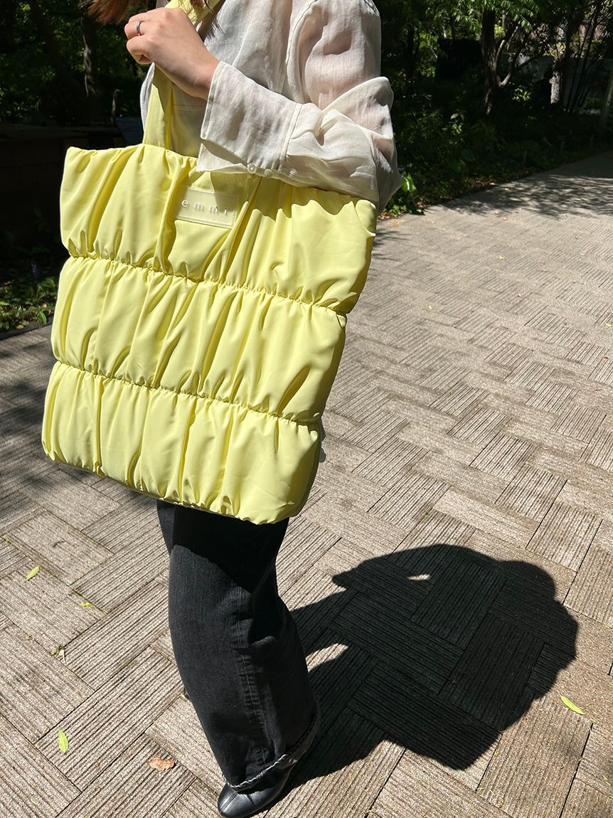 emmi atelier「【ONLINE限定】eco emmiロゴパデットトートバッグ」|トートバッグ|