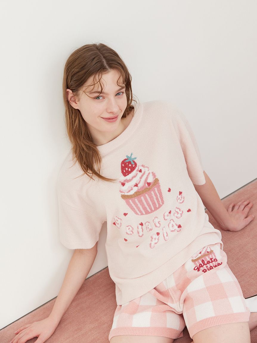 gelato pique「エアリーモコギンガムチェック柄ショートパンツ」|ルームウェア|