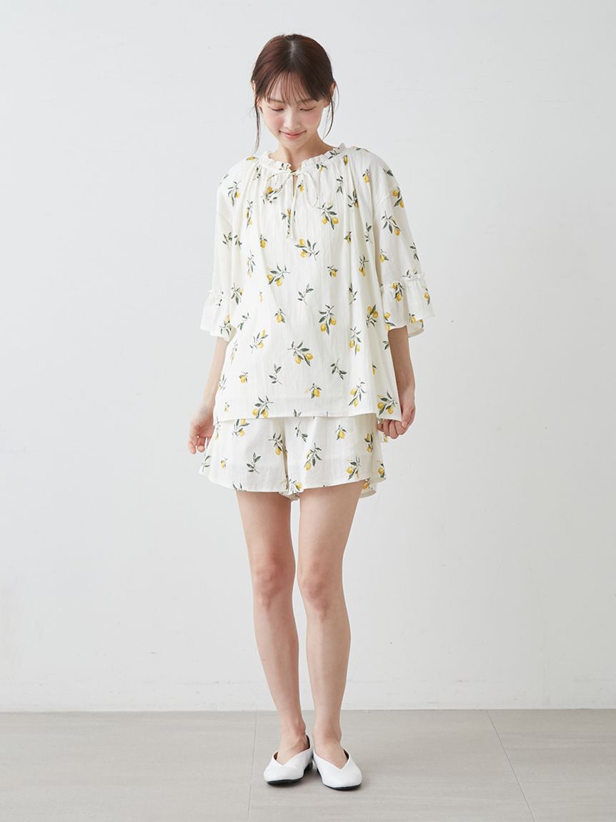 gelato pique「フルーツ小花柄ショートパンツ」|ルームウェア|