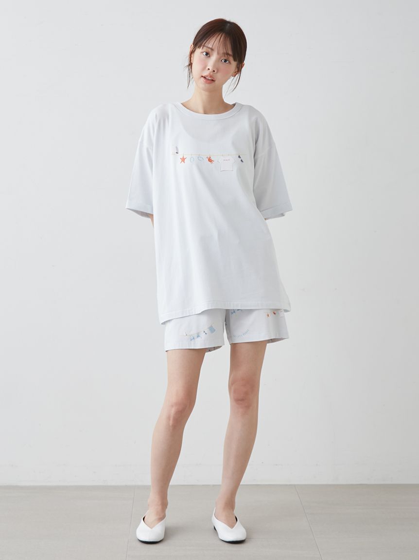 gelato pique「【抗菌防臭】サマーランドリー柄ショートパンツ」|ルームウェア|