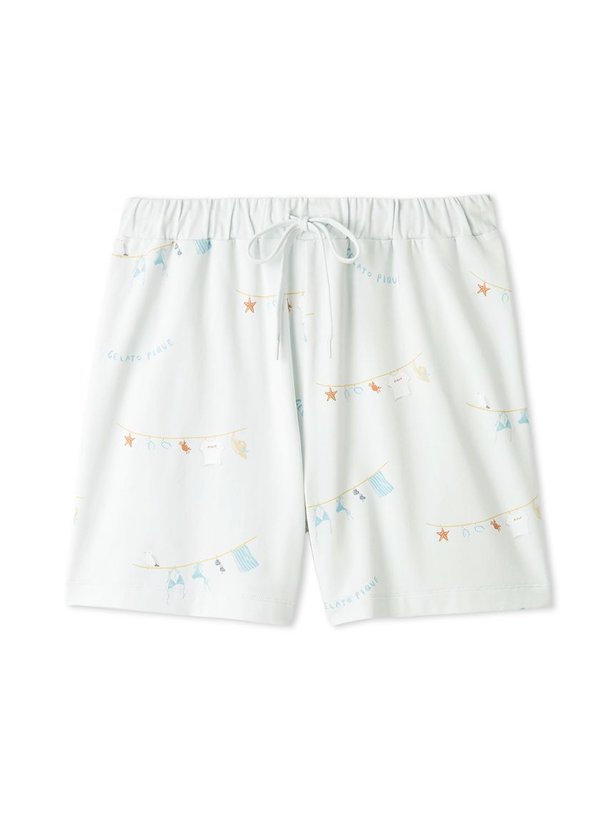 gelato pique「【抗菌防臭】サマーランドリー柄ショートパンツ」|ルームウェア|
